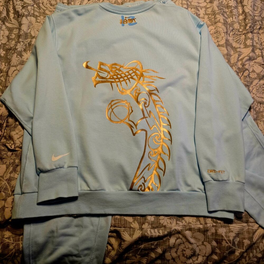 Ja morant glacier blue sweatsuit set